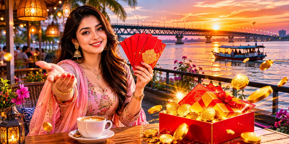 রাজশাহীতে বোনাস রেড এনভেলপ নিয়ে আনন্দিত খেলোয়াড়